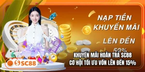 Khuyến Mãi Hoàn Trả SC88 – Cơ Hội Tối Ưu Vốn Lên Đến 15%