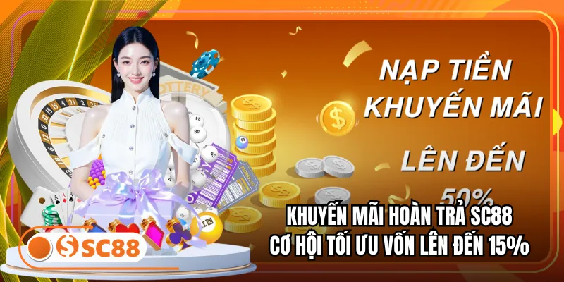 Khuyến Mãi Hoàn Trả SC88 – Cơ Hội Tối Ưu Vốn Lên Đến 15%